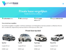 Tablet Screenshot of goedkopeleaseauto.nl